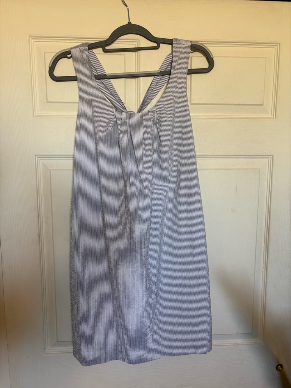 J. Crew White Cotton Sundress with Criss Cross Straps